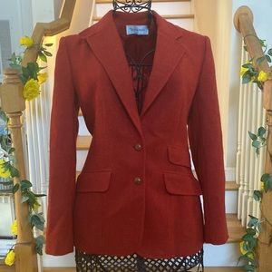 ✨Evan Picone Women’s 100% Wool Suede Elbow Patch Blazer✨